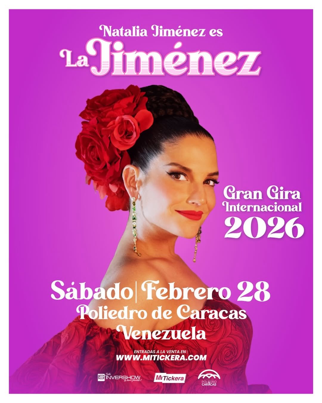 Natalia Jiménez en Caracas 2026